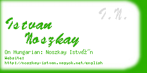 istvan noszkay business card